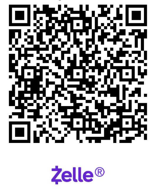 Zelle QR code for Duc Foundation